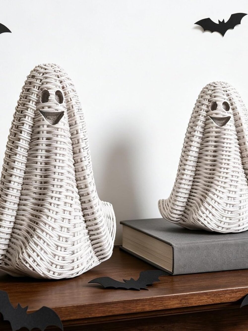 Halloween Decorations Indoor Faux Rattan Ghost Decor for Home